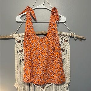 SO Orange Camisole Top for Casual Wear